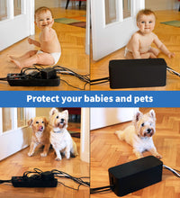 Cable Management Box - Hide Cords Home Organizer Tool, Power Strip Cover, Baby Proof & Pets Electric Concealer - Wire Cord Outlet Surge Protector Covers for Lounge, Desk, TV & Computer - 3 Set, Black