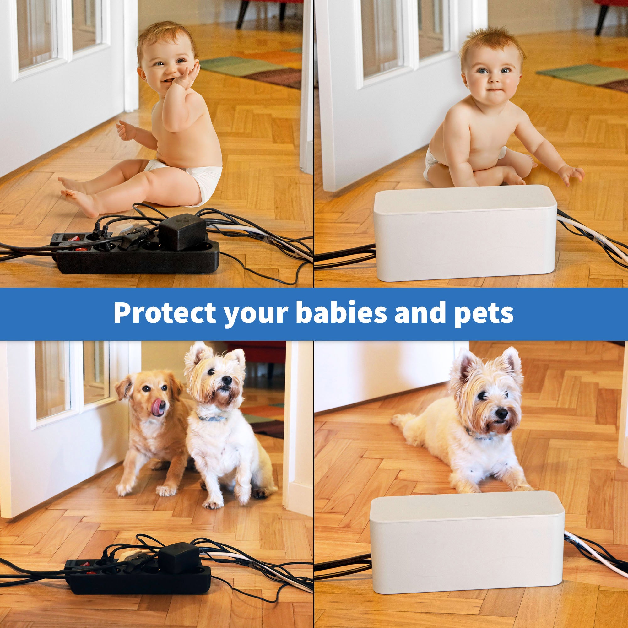How to Hide TV Cords - Burlap and Babies
