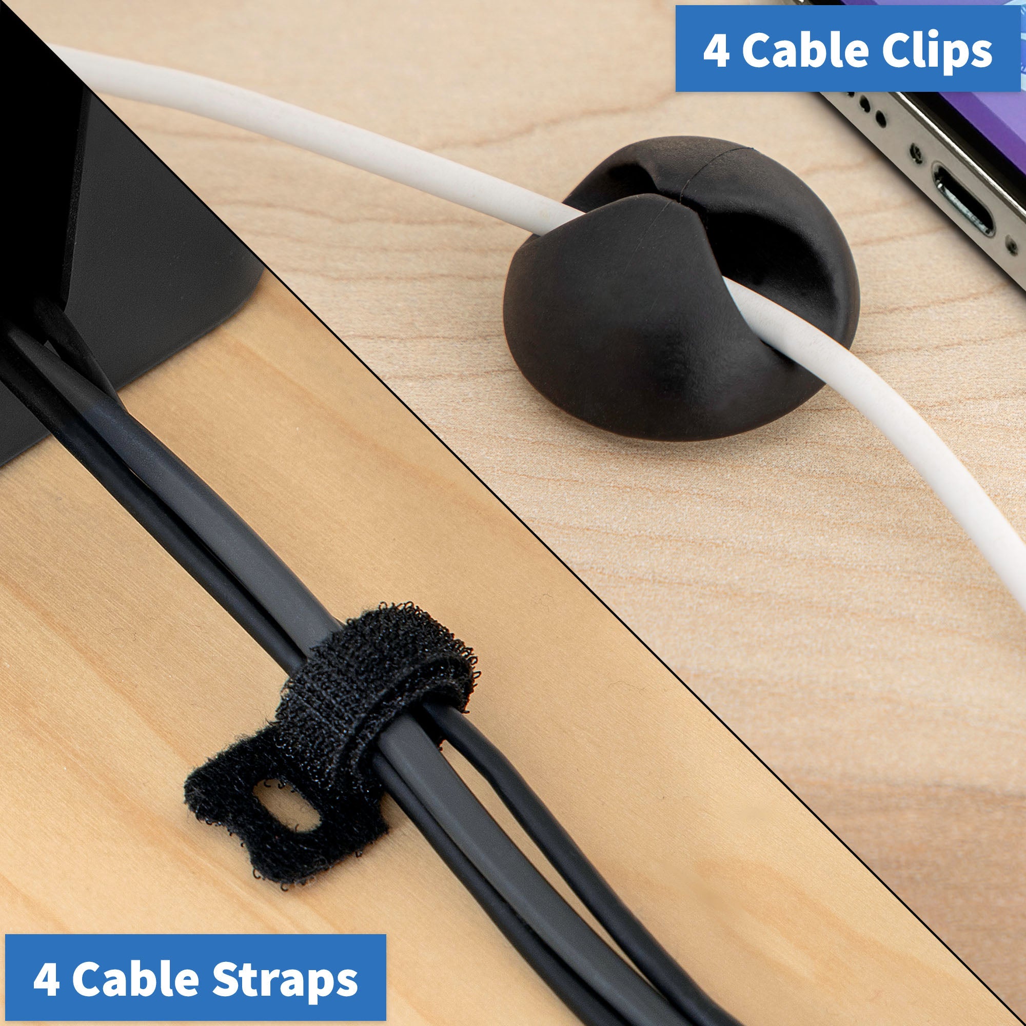 Cable Management Box - Hide Cords Home Organizer Tool, Power Strip