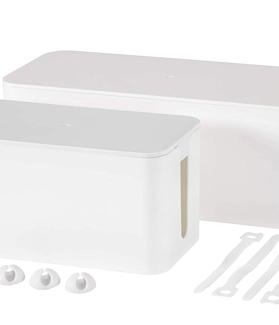 The Cable Organizer 1 Cable Cover and Protector, White - EC2W5
