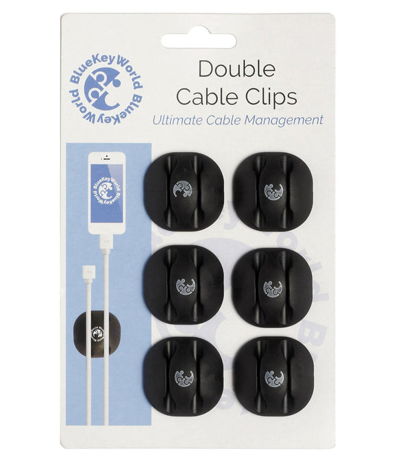  kwmobile Cable Comb Organizers (Set of 5) - Cable Management Wire  Combs Clips for Ethernet Cables - Organizer Kit Includes Mounting Screws -  Blue : Electronics